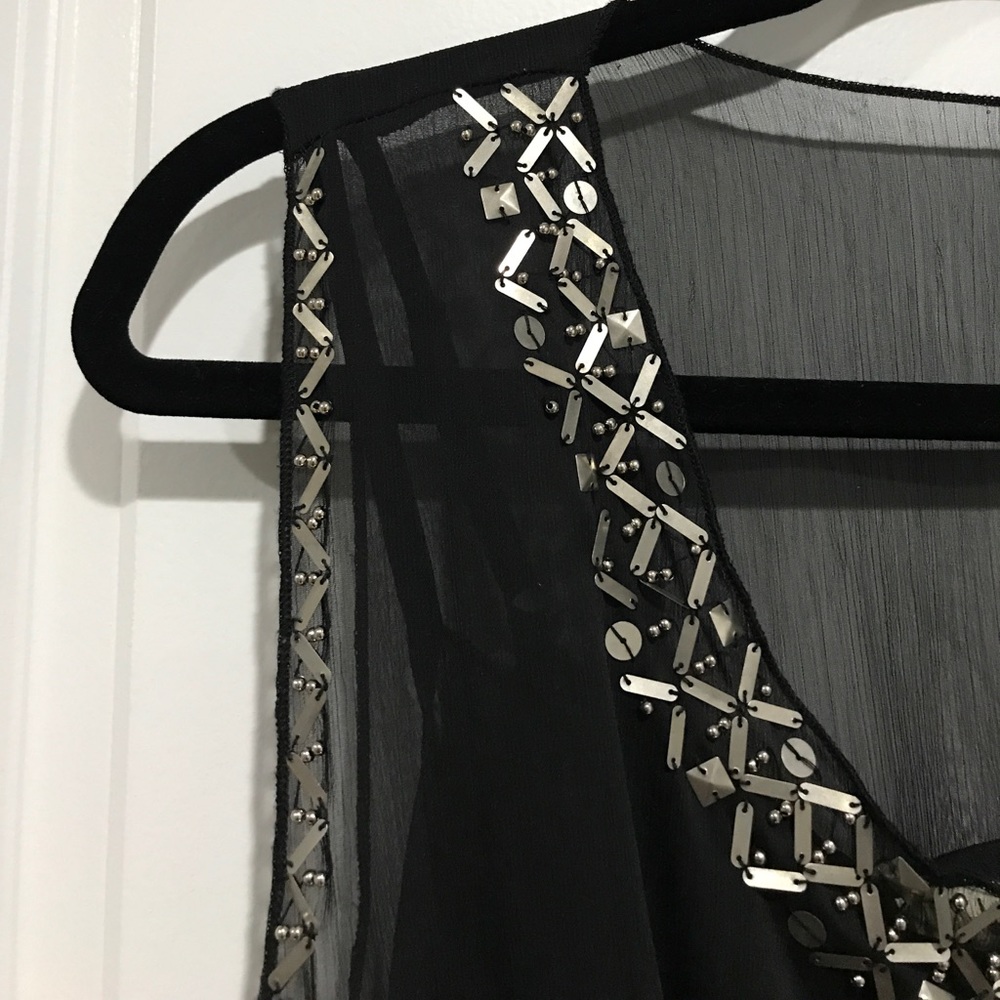Black Sequined Top